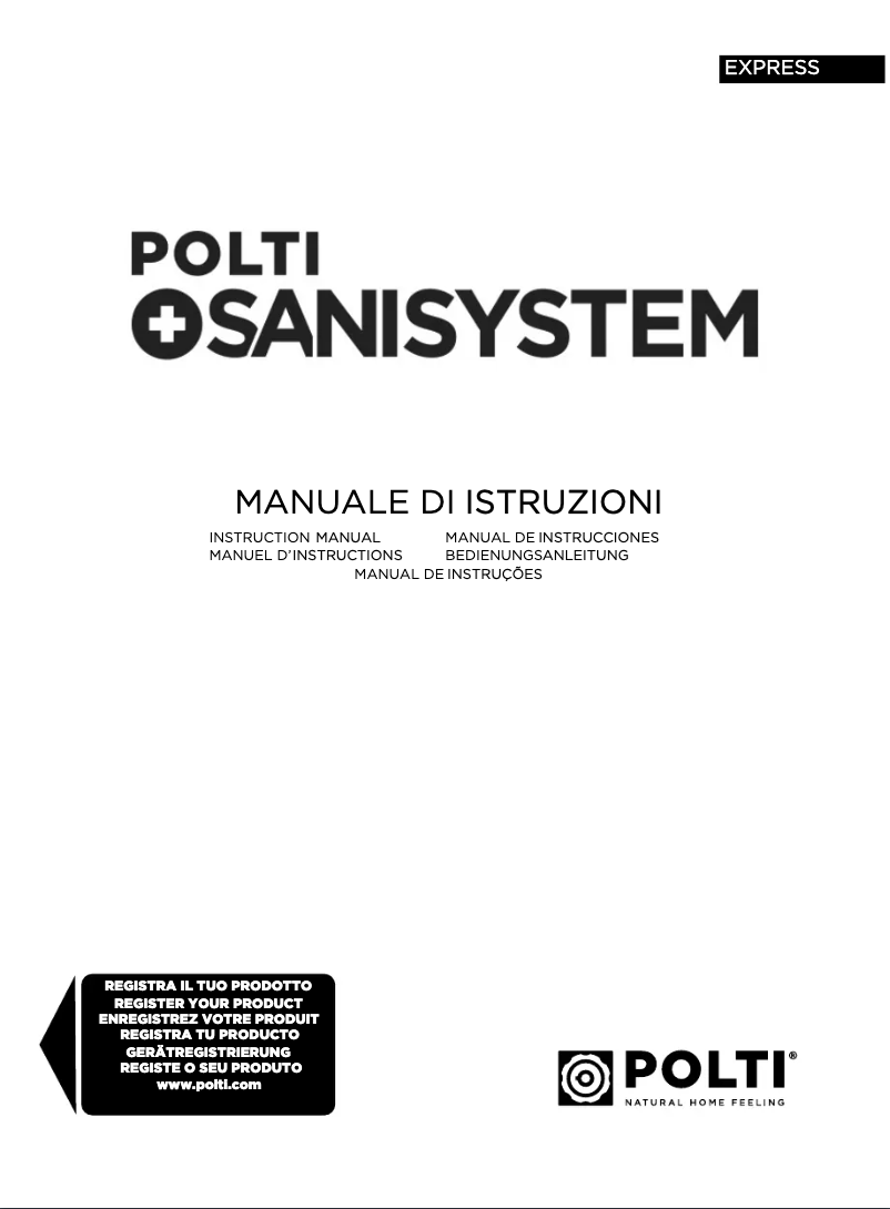 Page n°1 - Manuel utilisateur Polti Sani System Express
