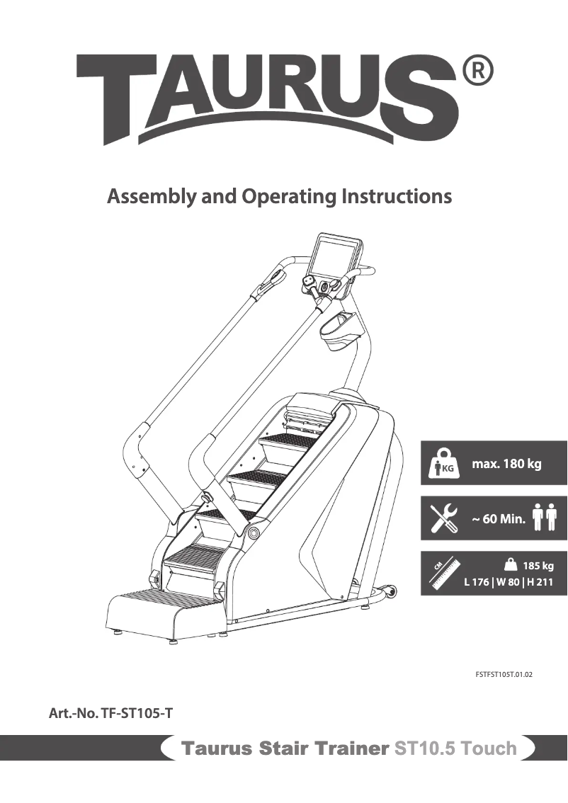 Page n°1 - Manuel utilisateur Taurus ST10.5