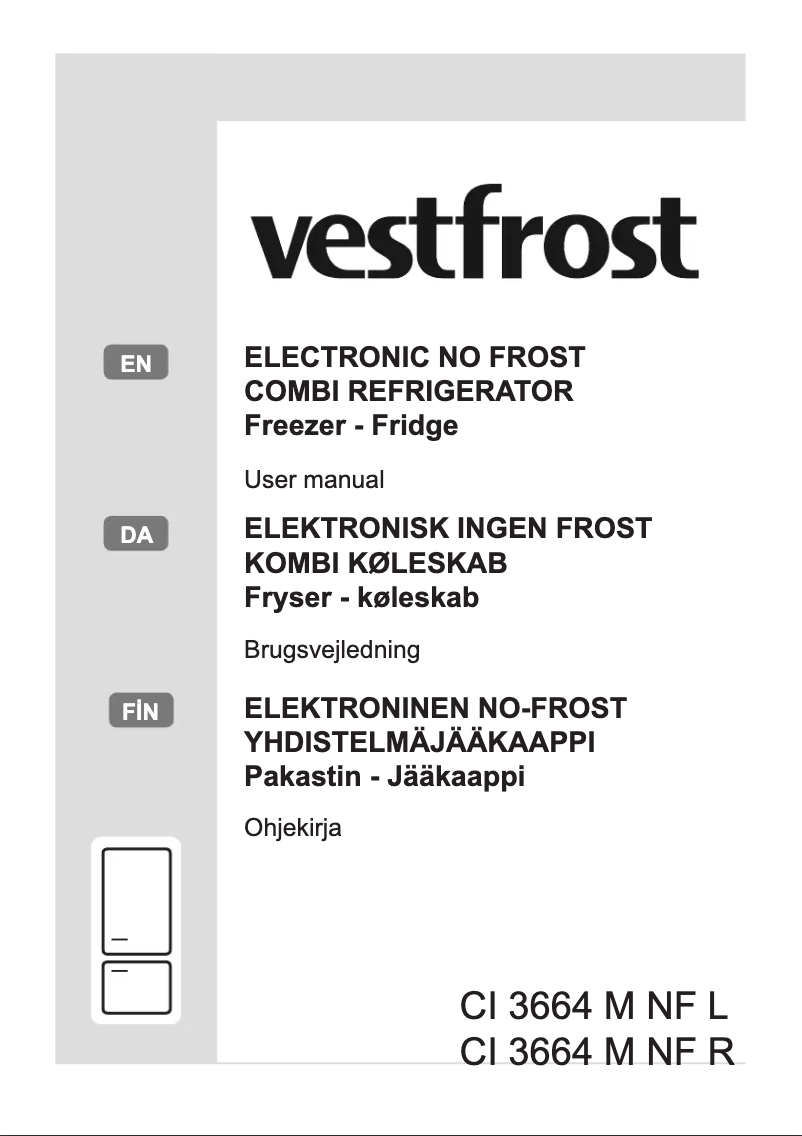 Page n°1 - Manuel utilisateur Vestfrost CI 3664 M NF R