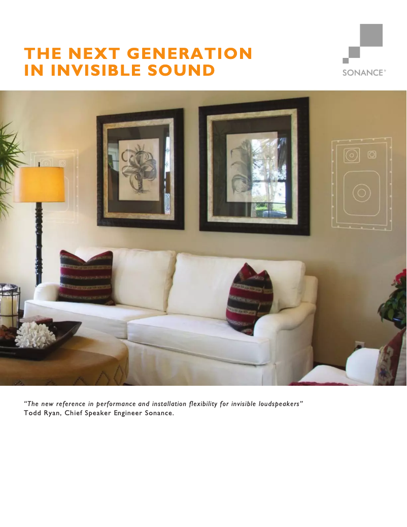 Page 1 de la notice Fiche technique Sonance IS2