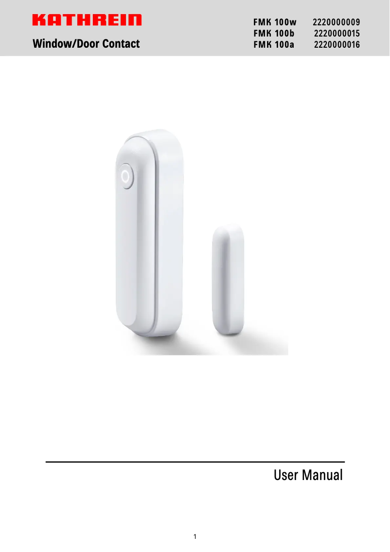 Image de la première page du manuel de l'appareil FMK 100a