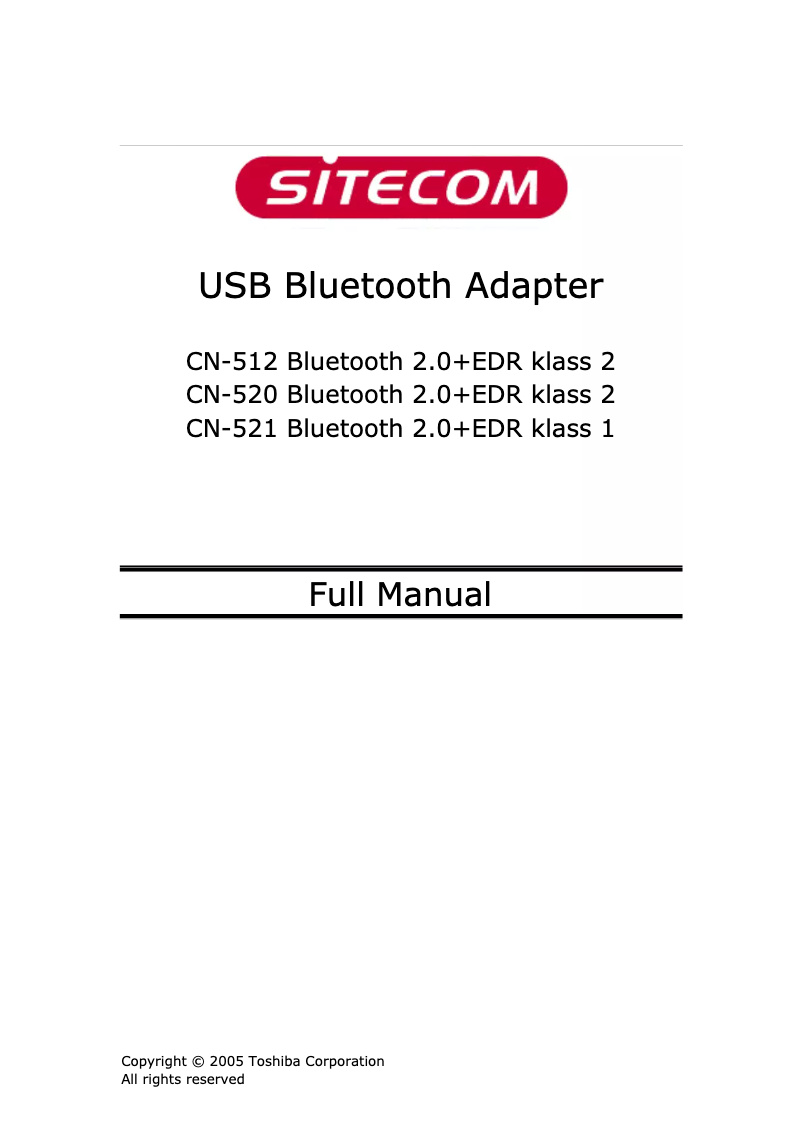 Page 1 de la notice Manuel utilisateur Sitecom CN-512