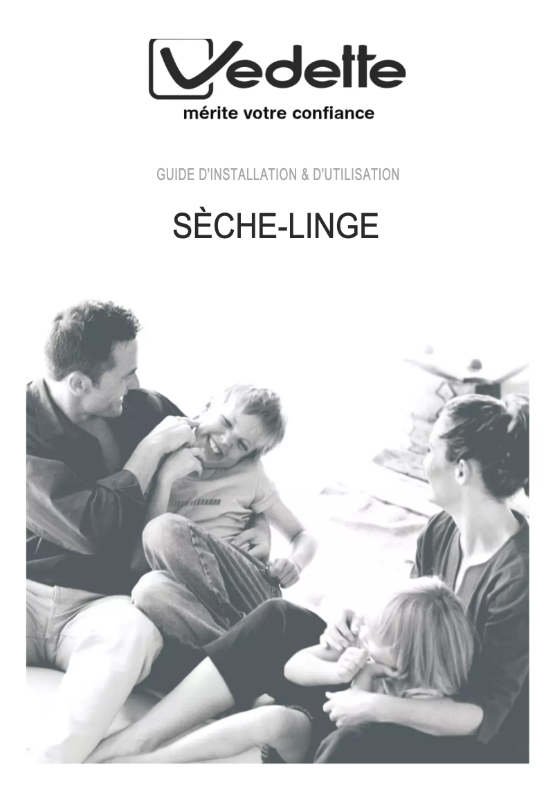 Page 1 de la notice Manuel utilisateur Vedette VSF58H1DW