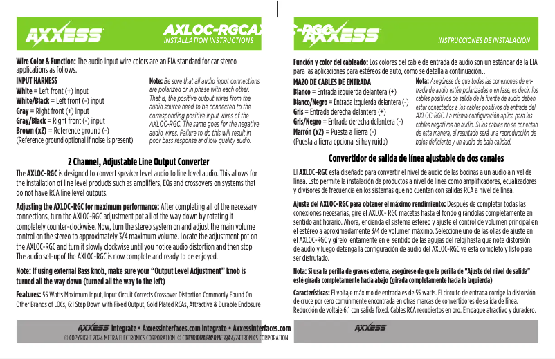 Página 1 del manual Manual de usuario AXESS AXLOC-RGC