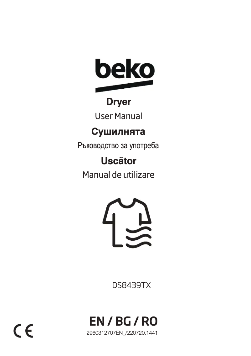 Page n°1 - Manuel utilisateur Beko DS8439TX