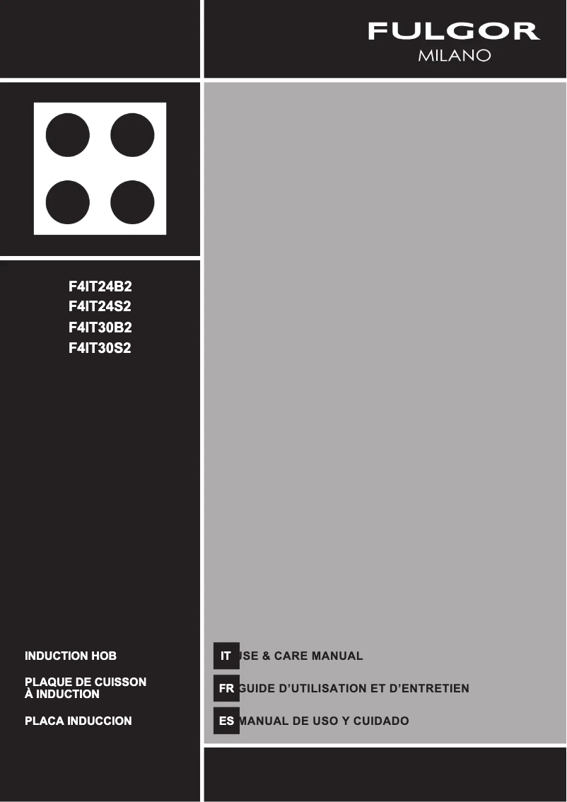 Image de la première page du manuel de l'appareil F4IT30B2