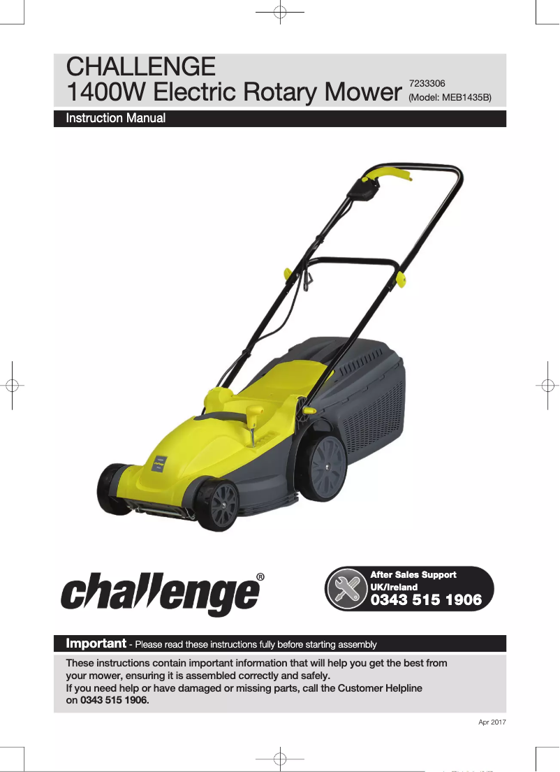 Image de la première page du manuel de l'appareil MEB1435B