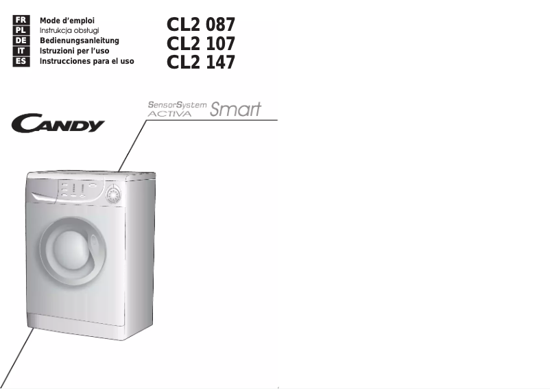 Page n°1 - Manuel utilisateur Candy CL2117/1-01S