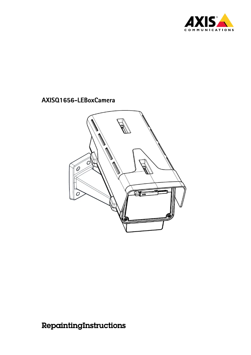 Page 1 de la notice Manuel utilisateur Axis Q1656-BE