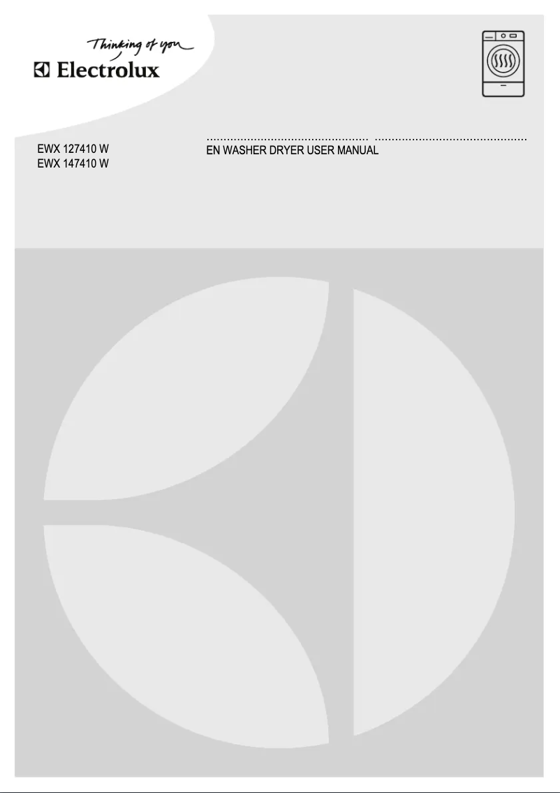 Page 1 de la notice Manuel utilisateur Electrolux EWX127410W