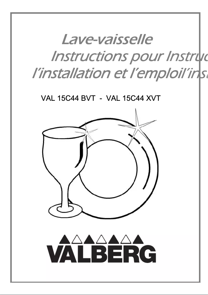 Page n°1 - Manuel utilisateur Valberg VAL 15C44 BVT