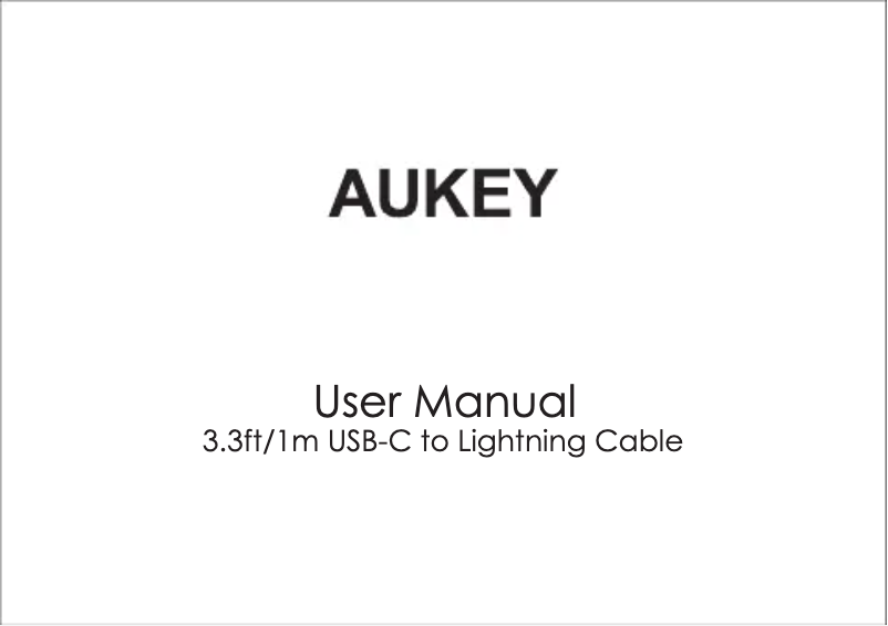 Página 1 del manual Manual de usuario Aukey CB-CL01