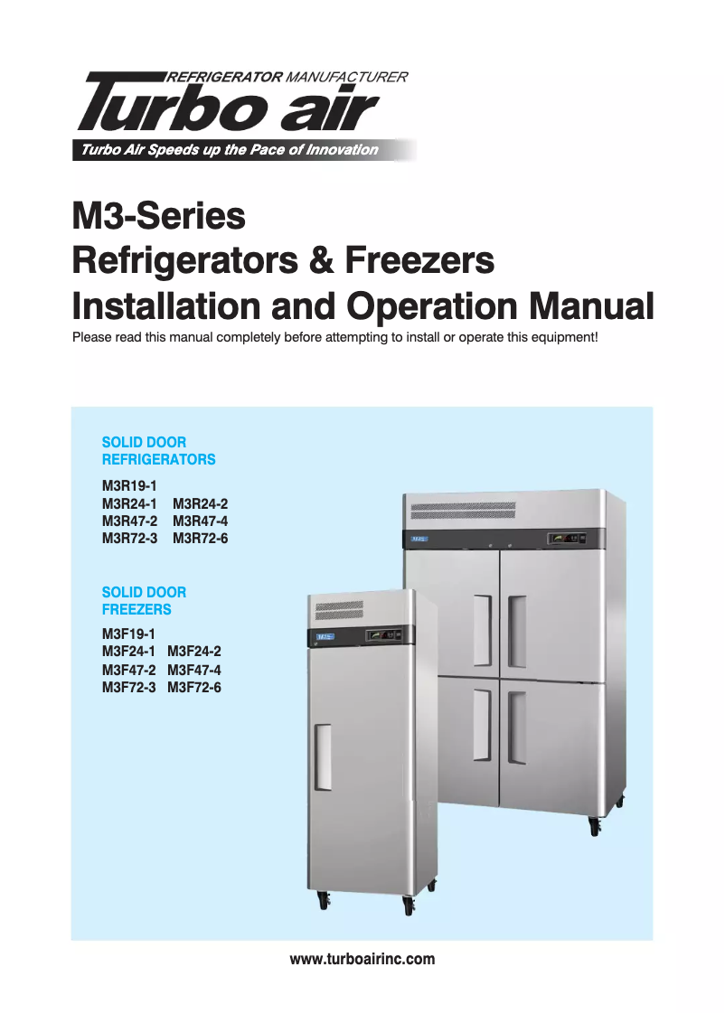 Image de la première page du manuel de l'appareil M3R24-1