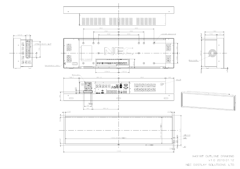 Image de la première page du manuel de l'appareil MultiSync X431BT