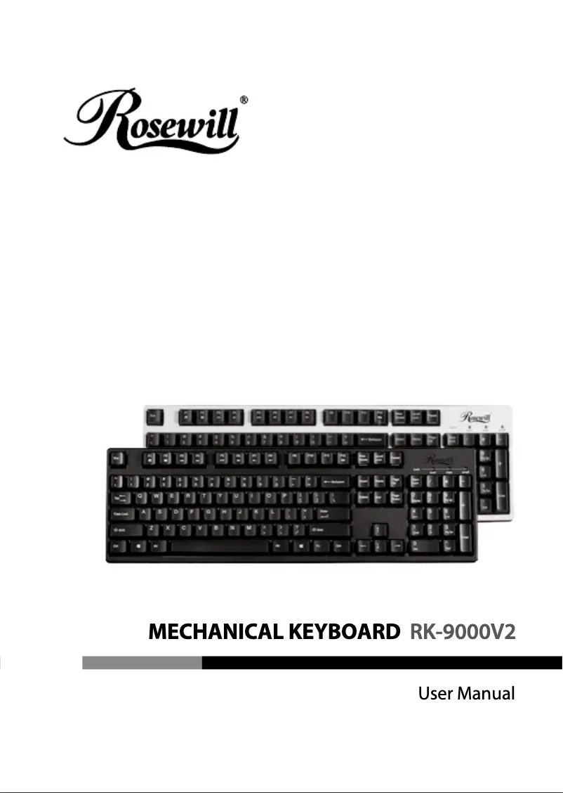 Page 1 de la notice Manuel utilisateur Rosewill Micro RK-9000