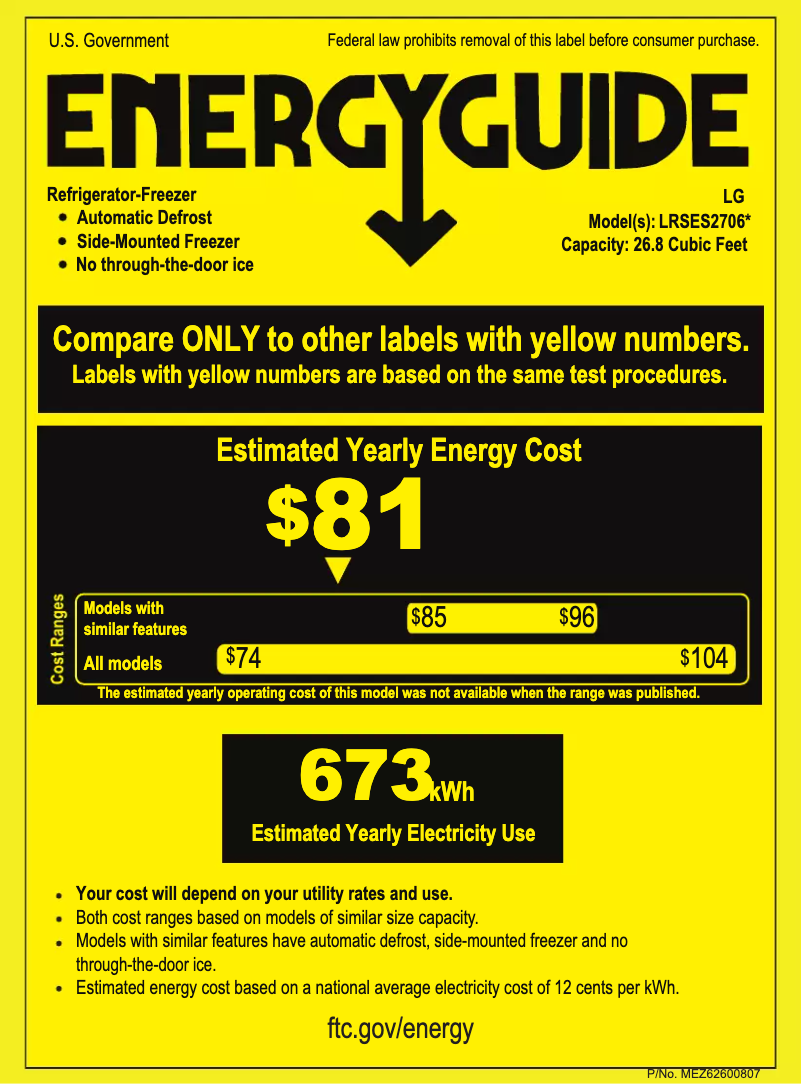 Image de la première page du manuel de l'appareil LRSES2706V