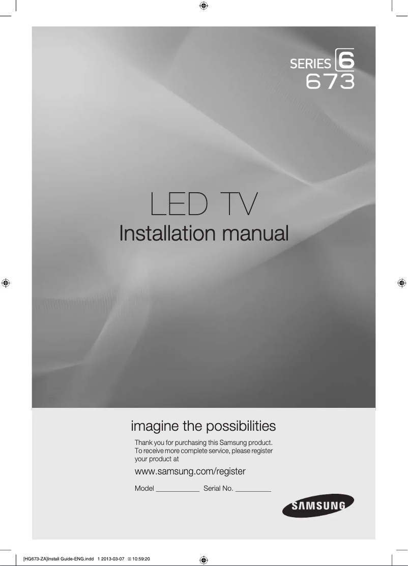 Image de la première page du manuel de l'appareil HG32NB673BF