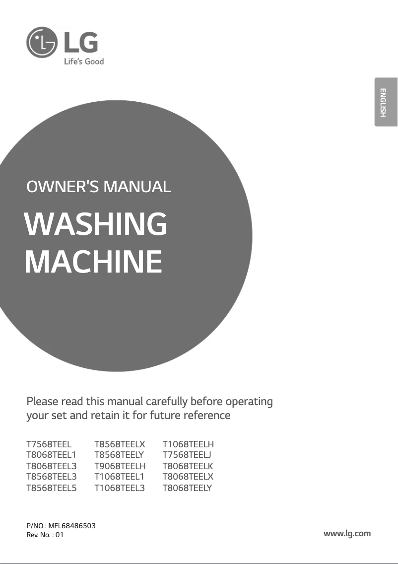 Image de la première page du manuel de l'appareil T8068TEELY