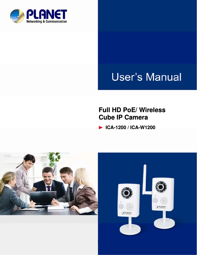 Page n°1 - Manuel utilisateur Planet ICA-W1200