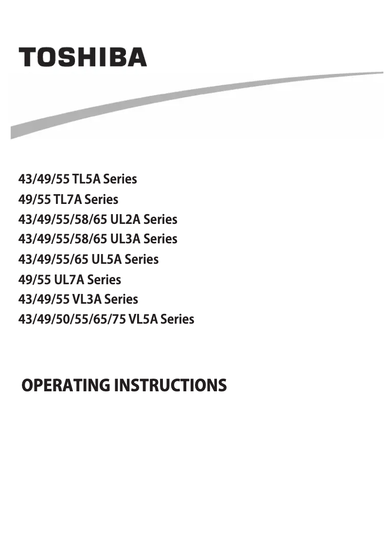 Page n°1 - Manuel utilisateur Toshiba 55VL5A63DB