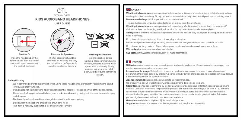 Page n°1 - Manuel utilisateur OTL Technologies Peppa Pig Princess