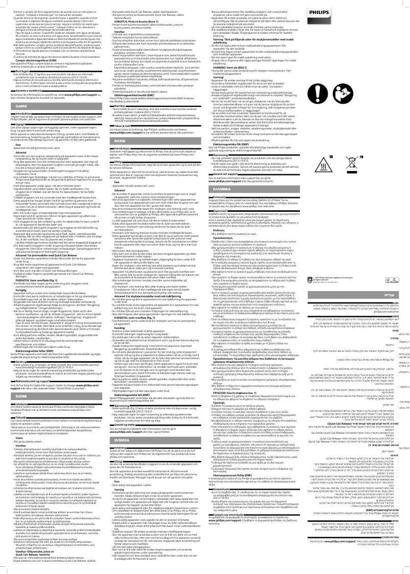 Page n°1 - Manuel utilisateur Philips Azur GC4908