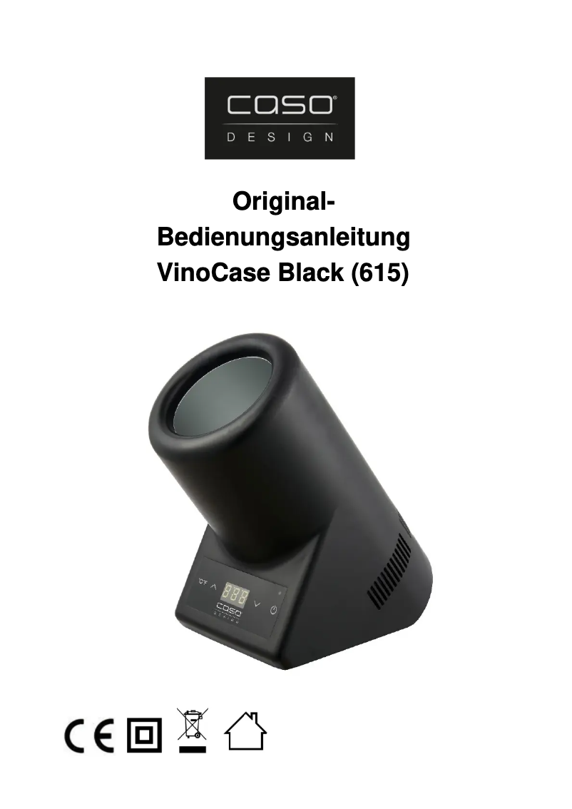 Image de la première page du manuel de l'appareil VinoCase Black