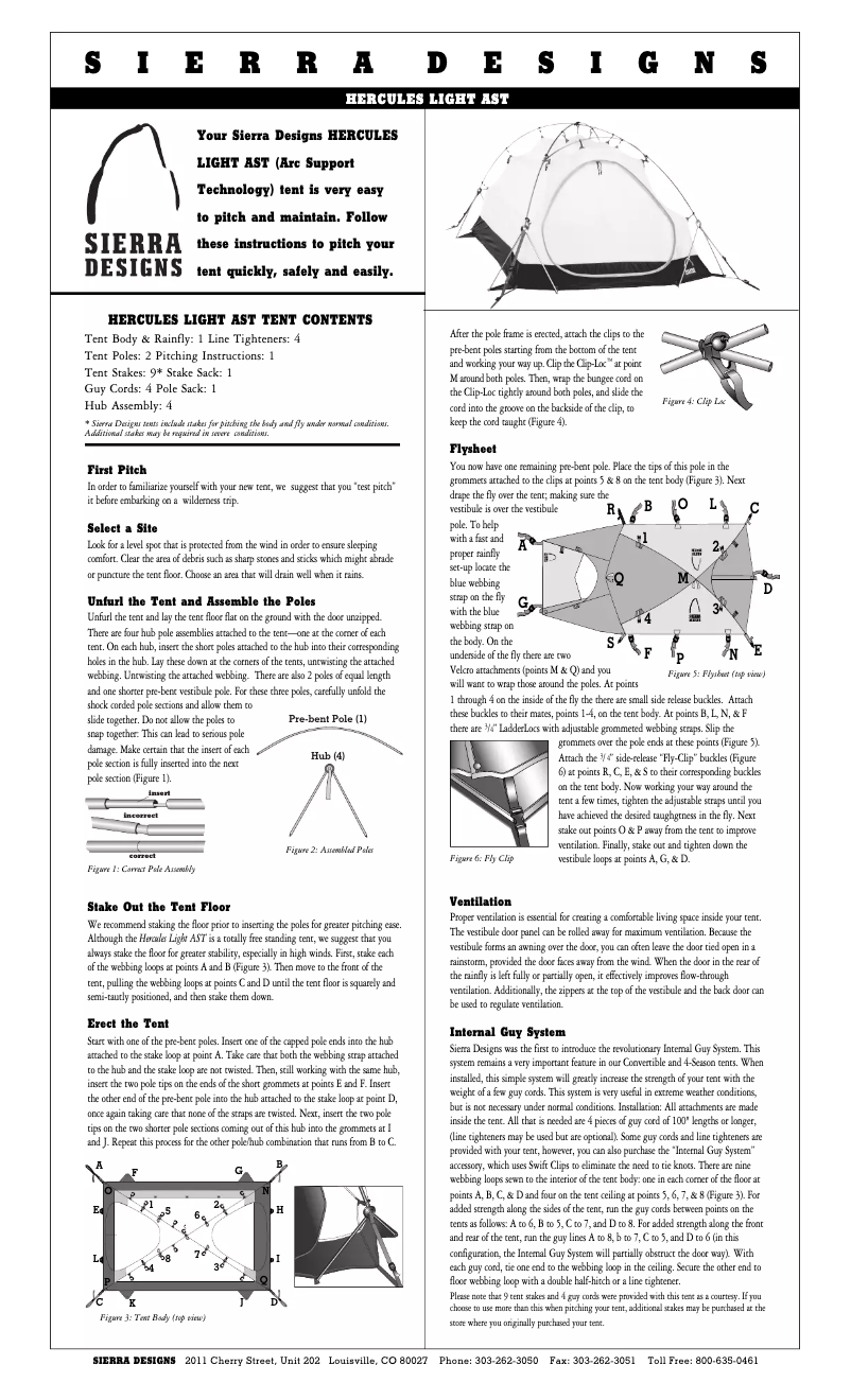 Imagen de la primera página del manual del dispositivo Hercules Light AST