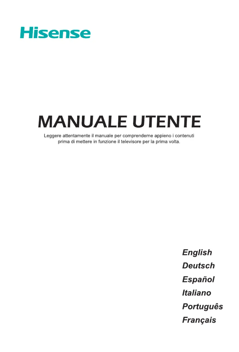 Page 1 de la notice Manuel utilisateur Hisense H32AE5000