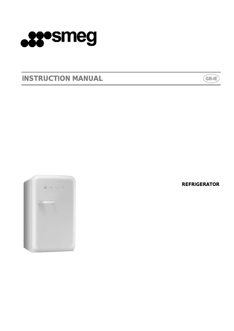 Página 1 del manual Manual de instrucciones Smeg FAB5LPK
