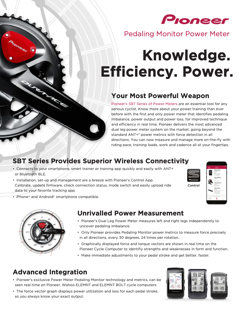 Página 1 del manual Ficha técnica Pioneer SBT-PMLTC