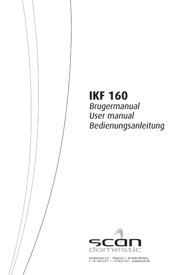Page 1 de la notice Manuel utilisateur Scandomestic IKF 160