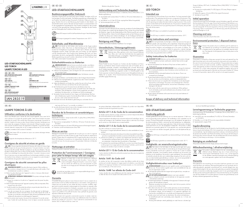 Image de la première page du manuel de l'appareil IAN 283519