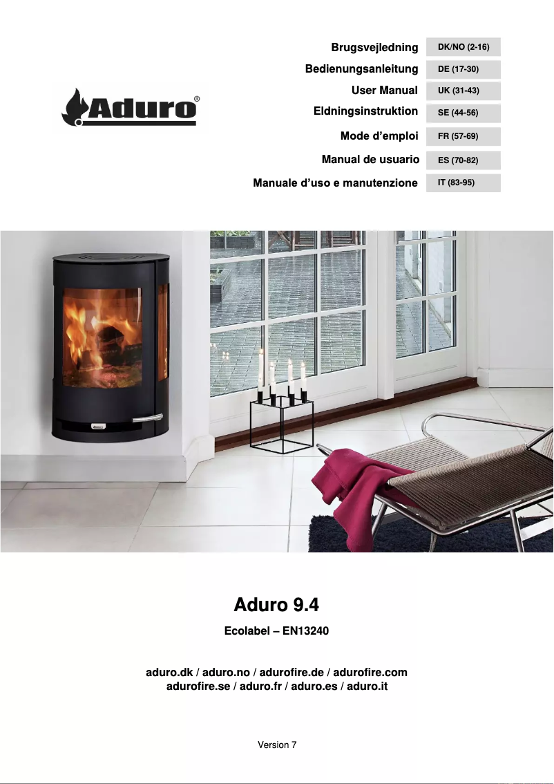 Page n°1 - Manuel utilisateur Aduro 9.4