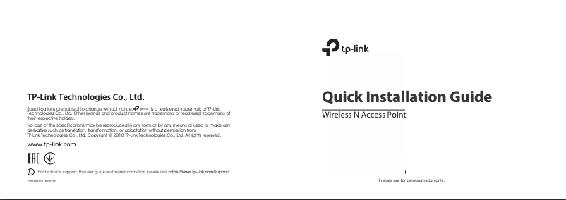 Page 1 de la notice Manuel utilisateur TP-Link TL-WA801ND