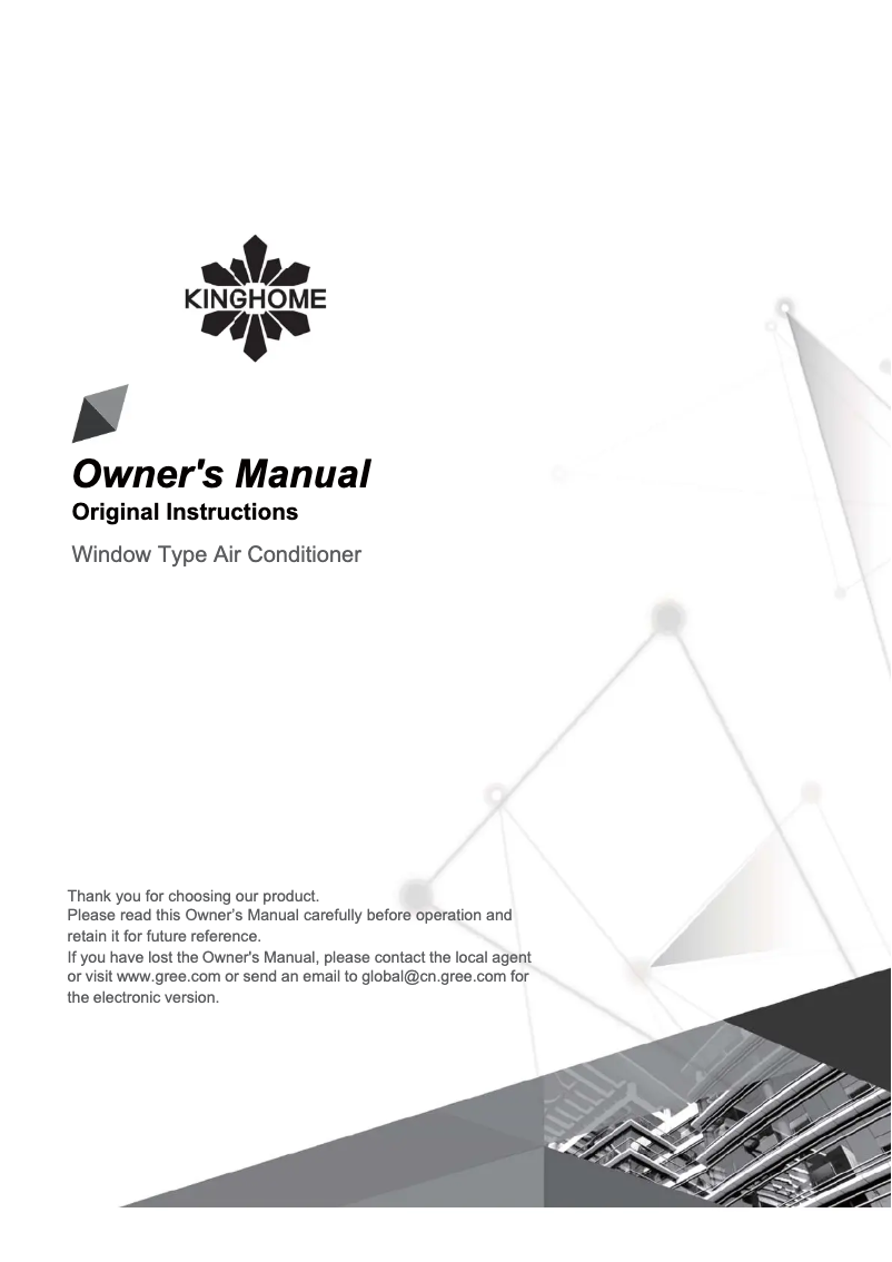 Page n°1 - Manuel utilisateur KingHome KHW05BTM