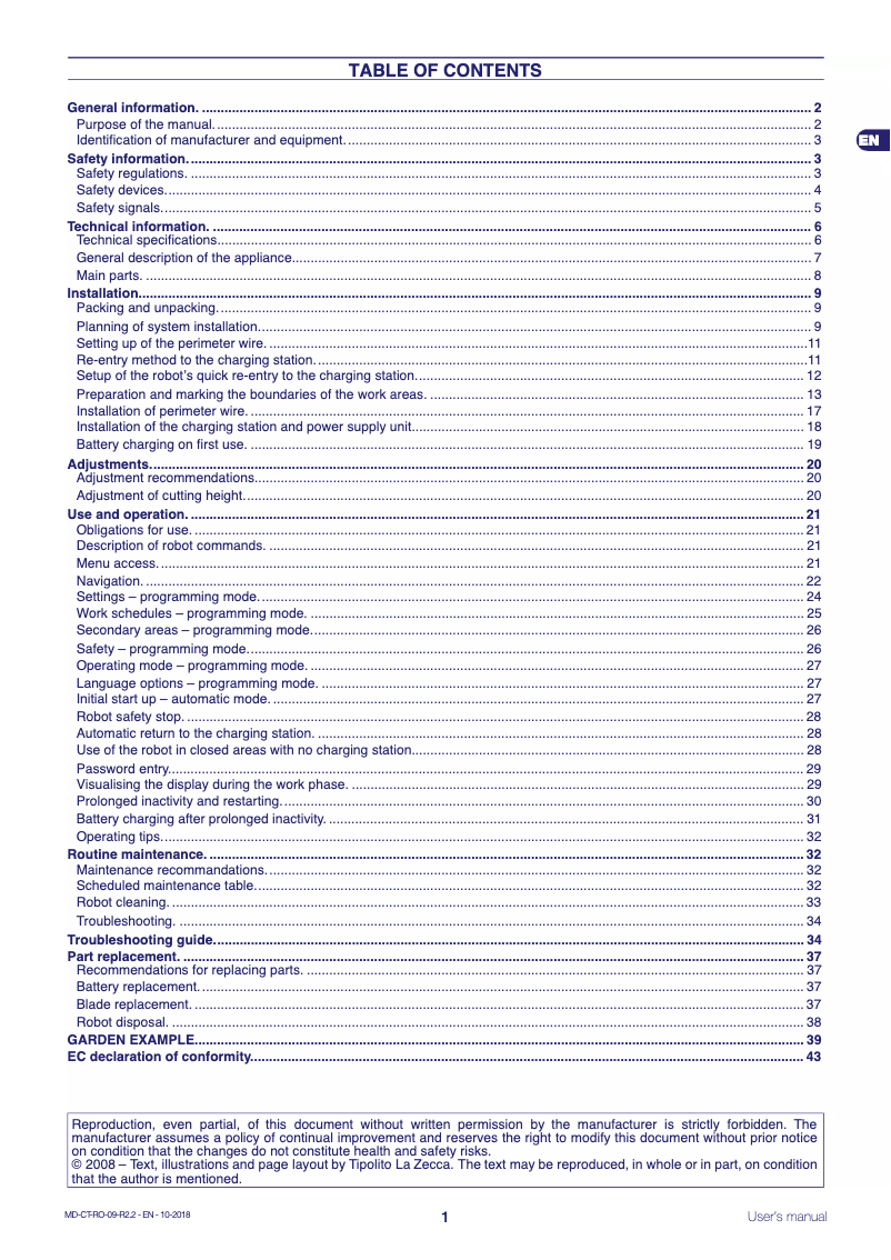 Page 1 de la notice Manuel utilisateur Ambrogio L30 Deluxe