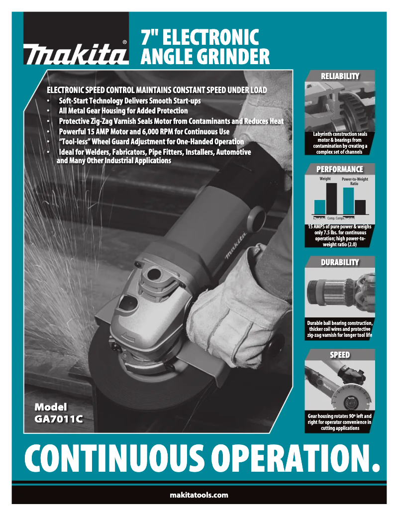 Image de la première page du manuel de l'appareil GA7011C