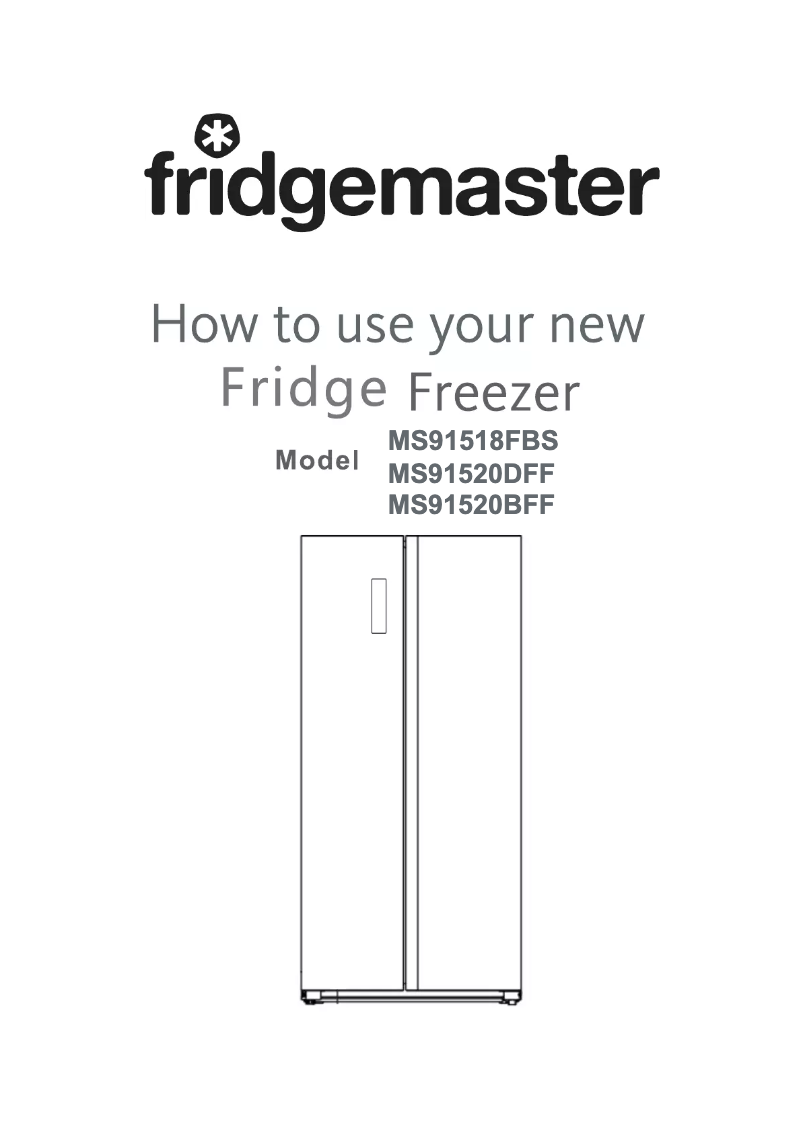 Page n°1 - Manuel utilisateur Fridgemaster MS91520BFF