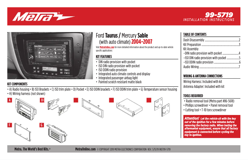 Page 1 de la notice Manuel utilisateur AXESS 99-5719