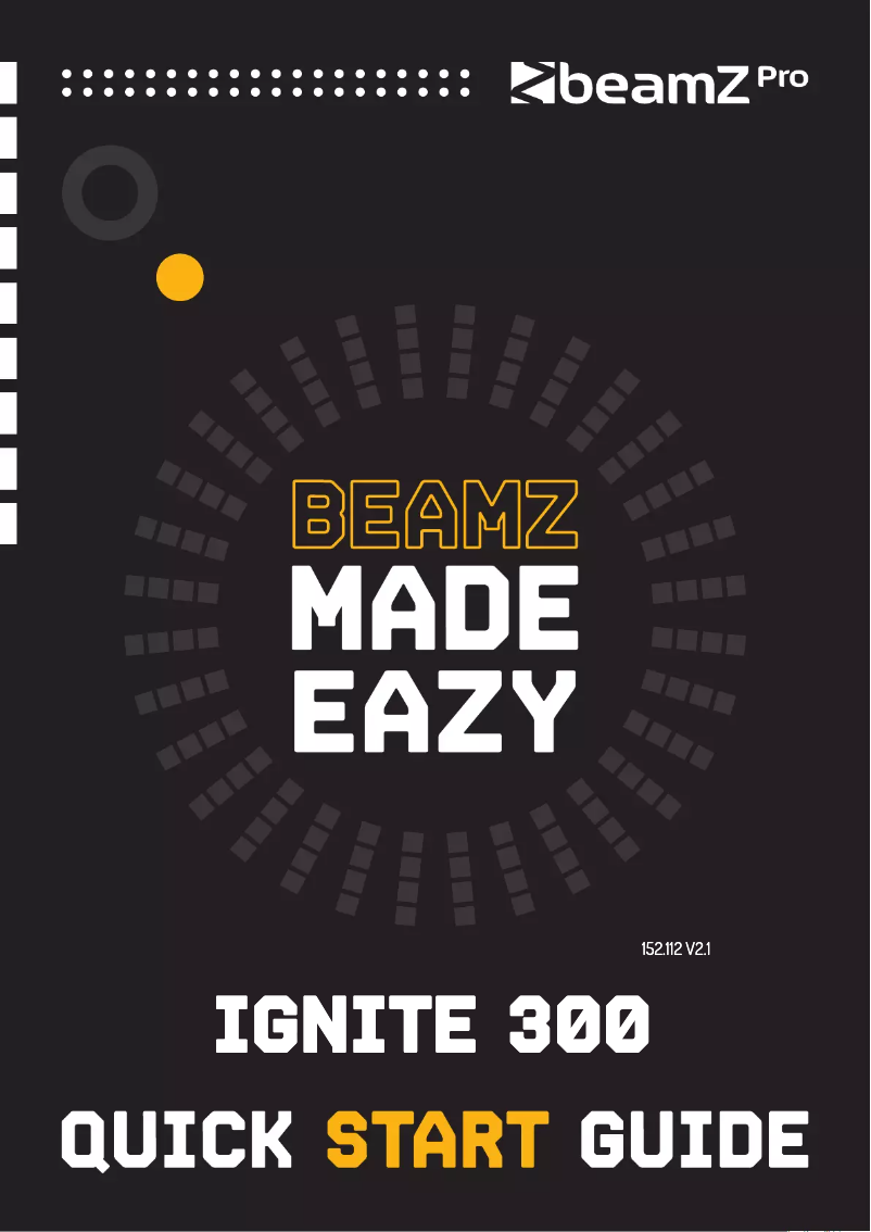 Page n°1 - Guide de démarrage rapide BeamZ IGNITE 300