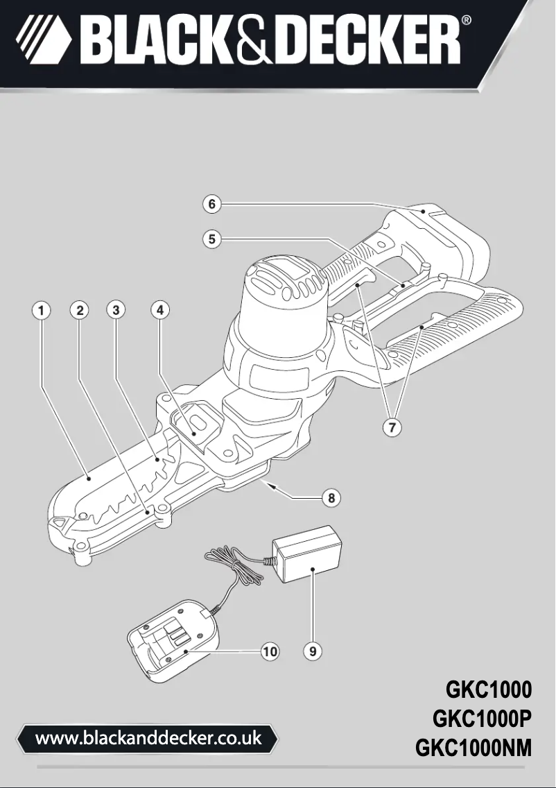 Page n°1 - Manuel utilisateur Black & Decker GKC1000