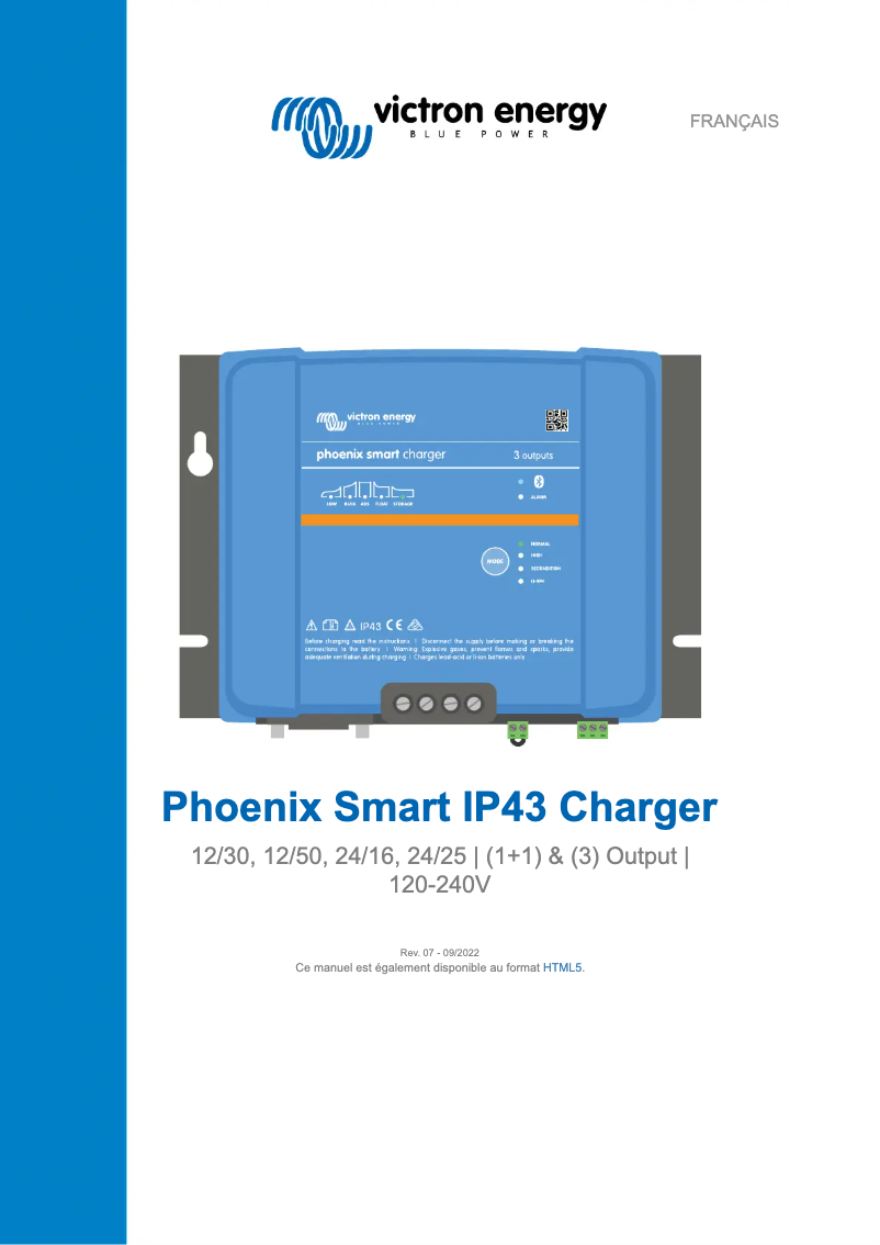 Image de la première page du manuel de l'appareil Phoenix Smart IP43