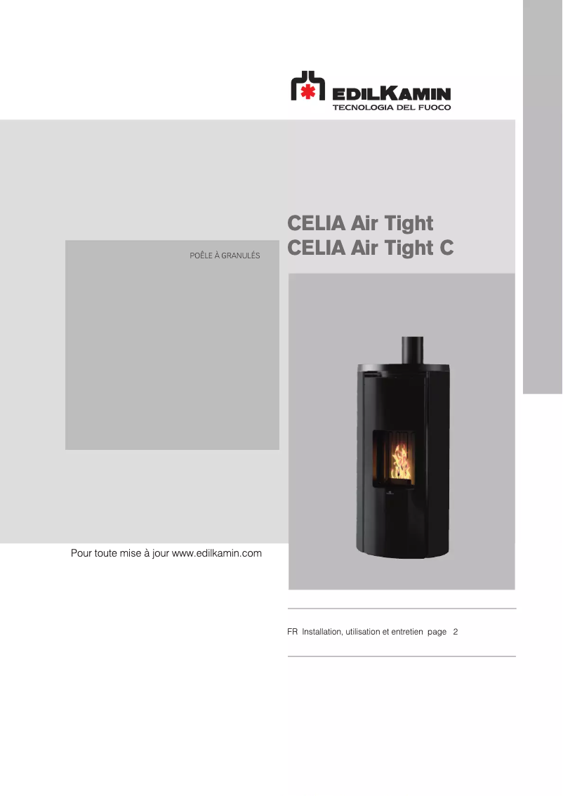 Page n°1 - Manuel utilisateur Edilkamin CELIA Air Tight C
