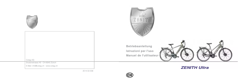 Page n°1 - Manuel utilisateur Zenith Ultra