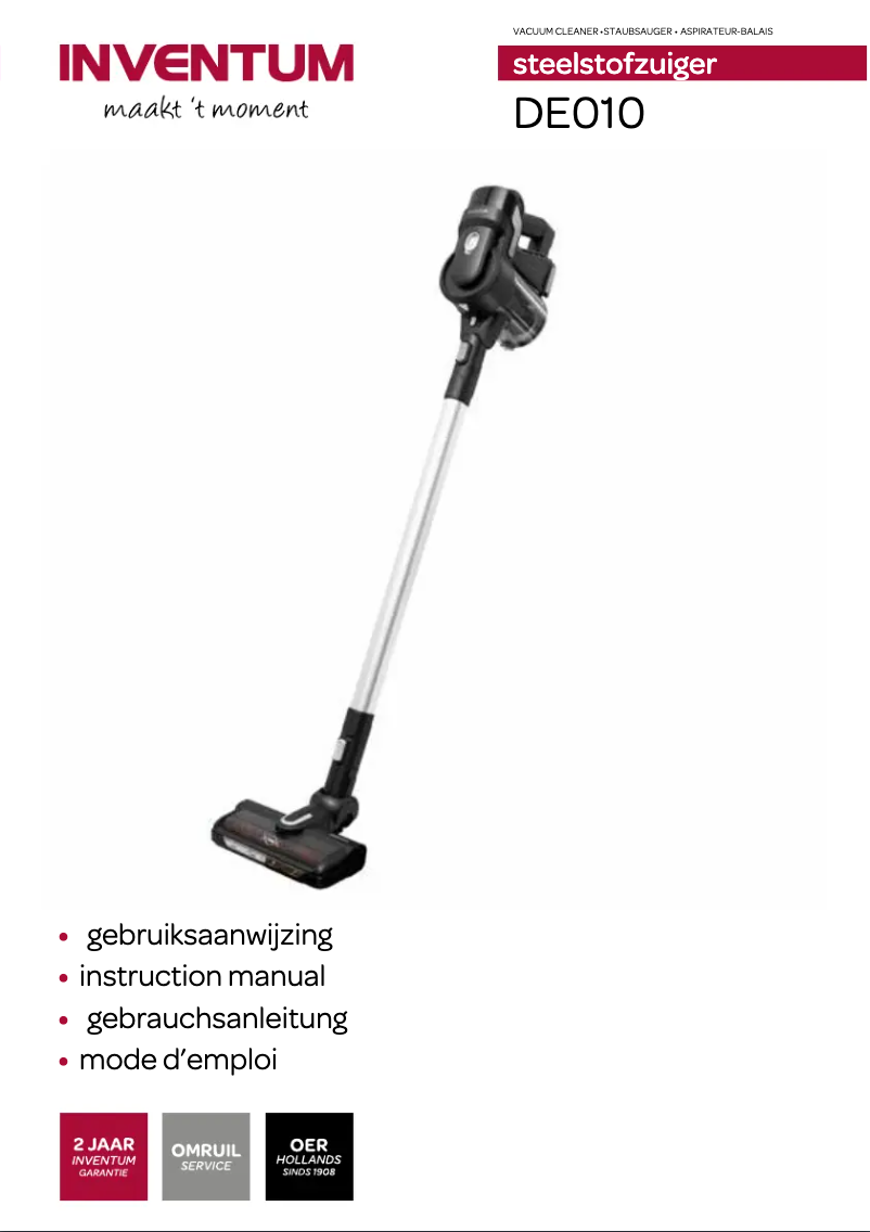 Image de la première page du manuel de l'appareil DE010