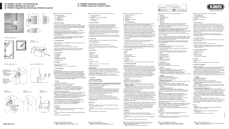 Page n°1 - Guide d'installation Abus FTS3002