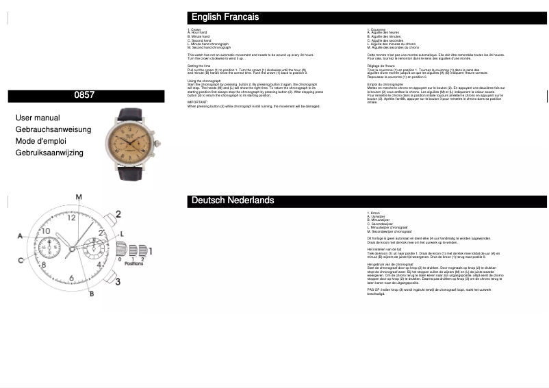 Page 1 de la notice Manuel utilisateur Davis 0857