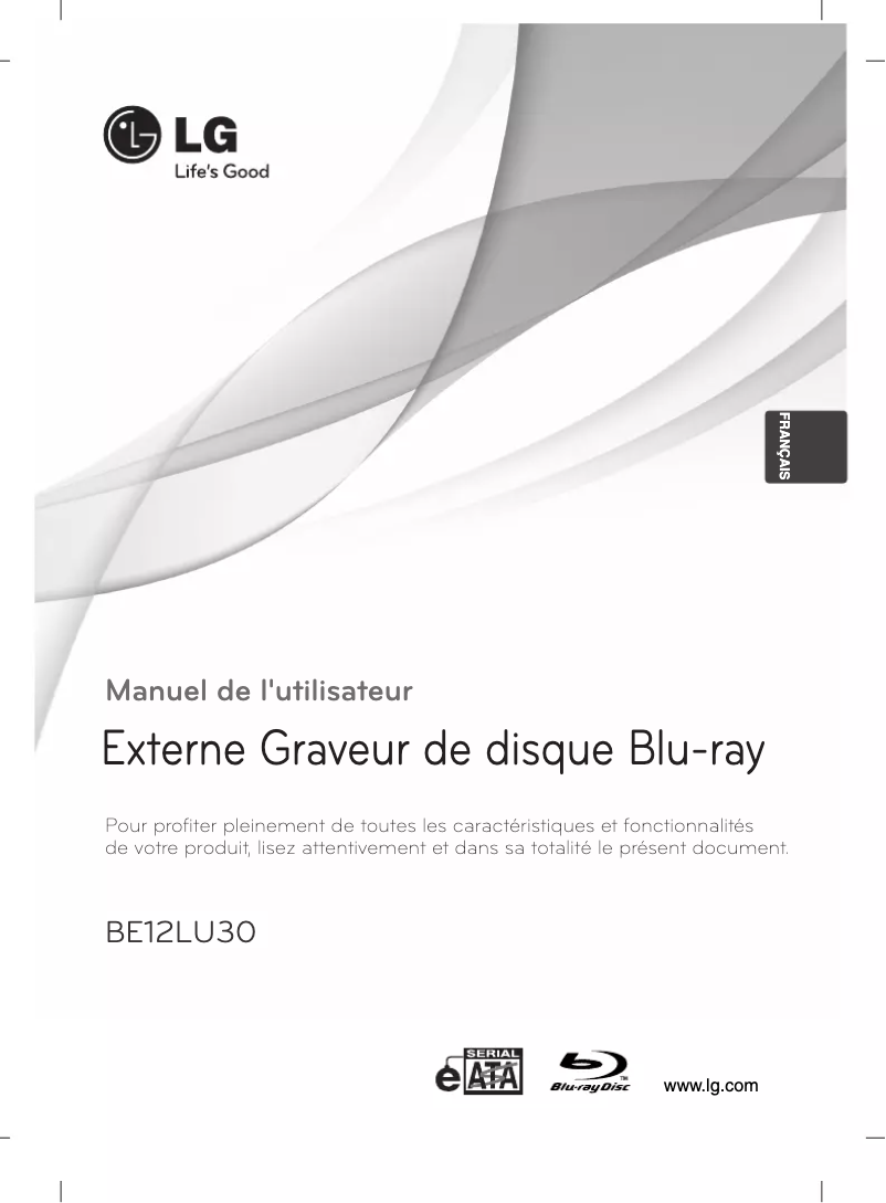 Page 1 de la notice Manuel utilisateur LG BE12LU30
