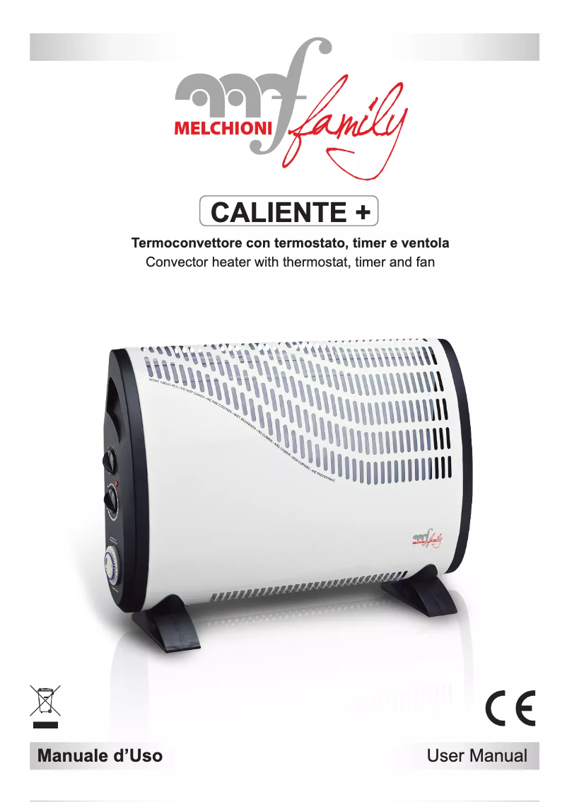 Page 1 de la notice Manuel utilisateur Melchioni Caliente Plus